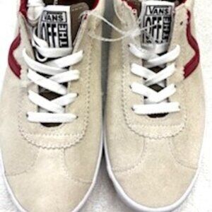 Vans suede and leather low top lace-up sneaker NWOT Size 8
